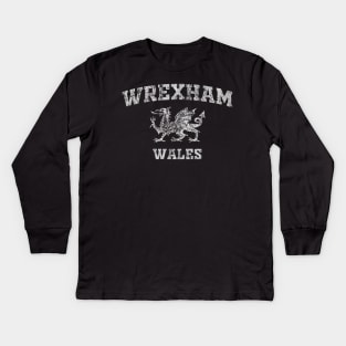 Wrexham Vintage Kids Long Sleeve T-Shirt